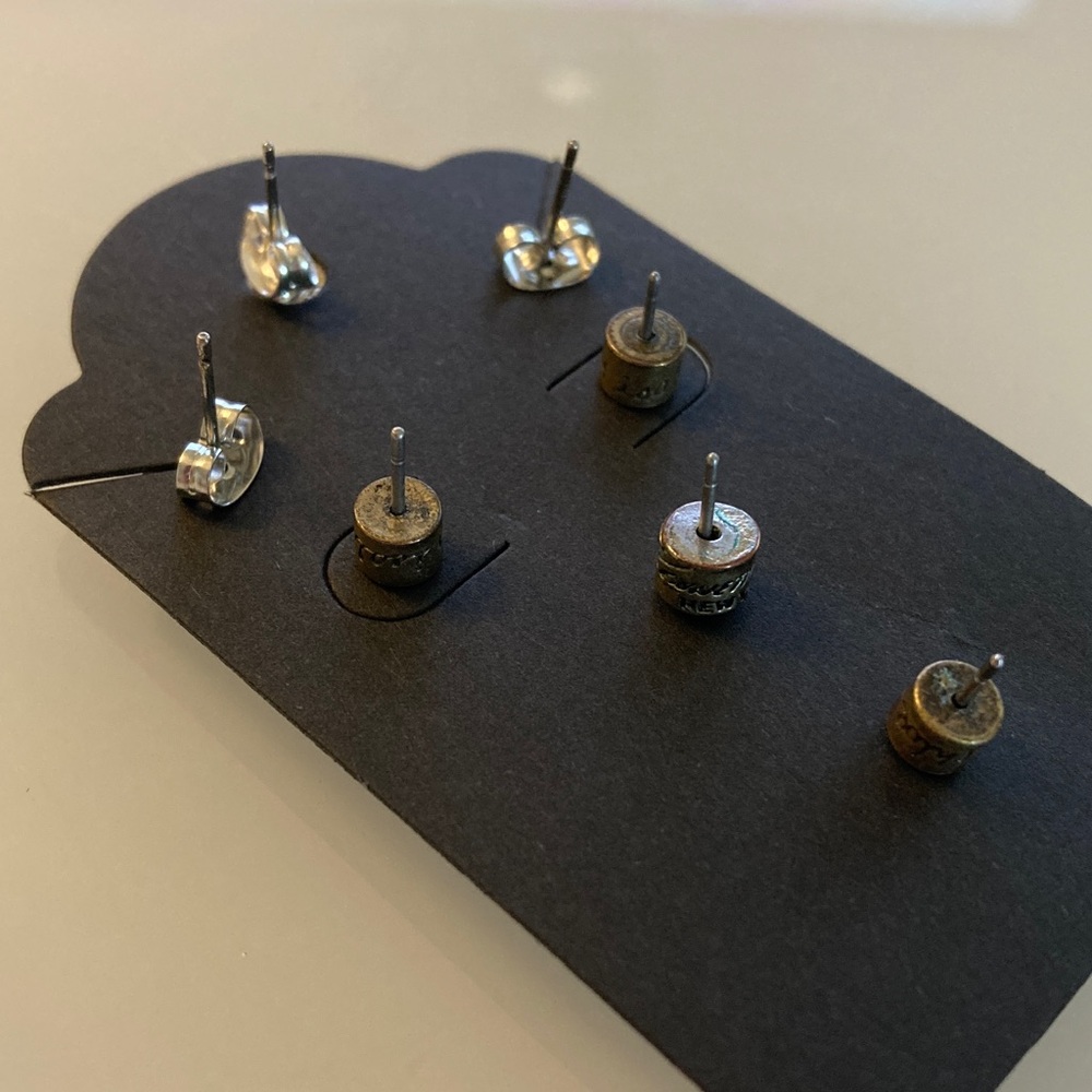 Mixed Stud Earrings 925 Silver Givenchy Chloe + I… - image 2